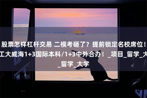 股票怎样杠杆交易 二模考砸了？提前锁定名校席位！哈工大威海1+3国际本科/1+3中外合办！_项目_留学_大学