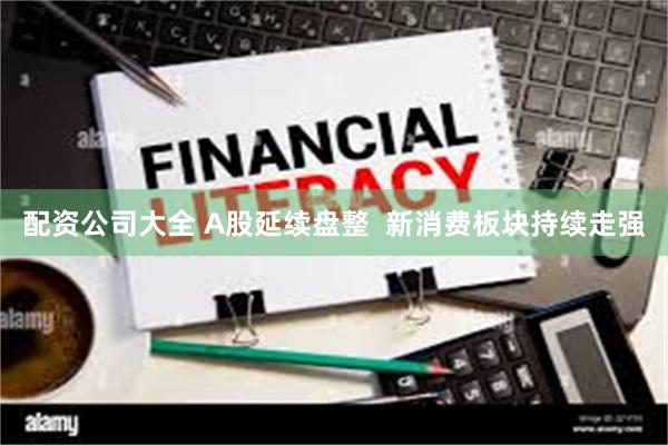 配资公司大全 A股延续盘整  新消费板块持续走强