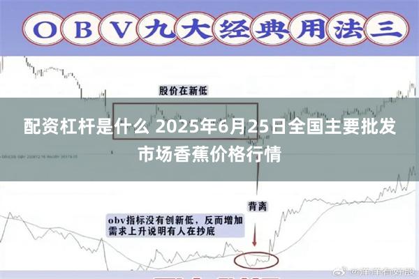 配资杠杆是什么 2025年6月25日全国主要批发市场香蕉价格行情