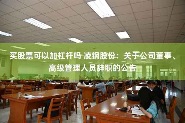 买股票可以加杠杆吗 凌钢股份：关于公司董事、高级管理人员辞职的公告
