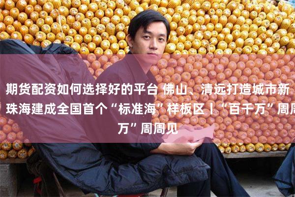 期货配资如何选择好的平台 佛山、清远打造城市新IP，珠海建成全国首个“标准海”样板区丨“百千万”周周见