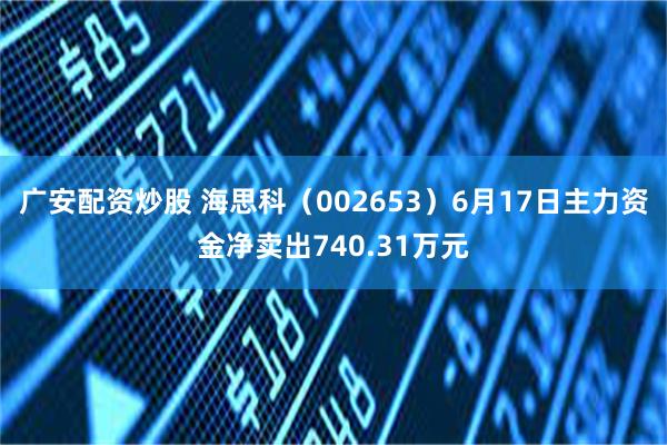 广安配资炒股 海思科（002653）6月17日主力资金净卖出740.31万元