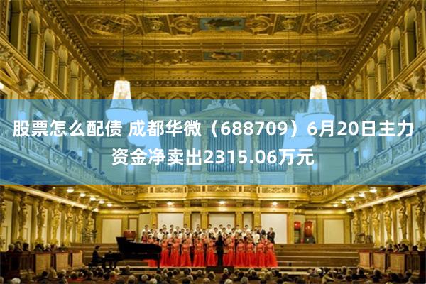 股票怎么配债 成都华微(688709)6月20日主力资金净卖出2315.06万元