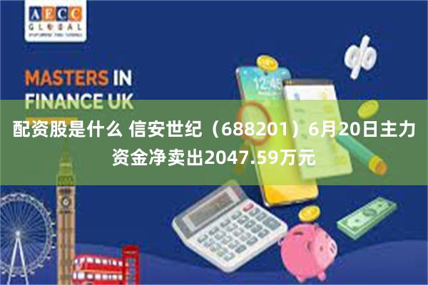 配资股是什么 信安世纪（688201）6月20日主力资金净卖出2047.59万元
