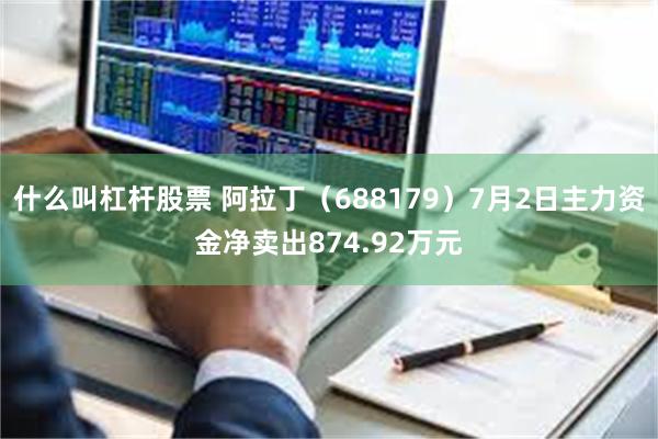 什么叫杠杆股票 阿拉丁（688179）7月2日主力资金净卖出874.92万元