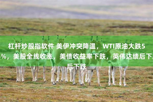 杠杆炒股指软件 美伊冲突降温，WTI原油大跌5.5%，美股全线收涨，美债收益率下跌，英伟达绩后下跌