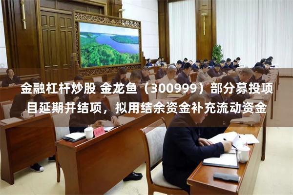 金融杠杆炒股 金龙鱼(300999)部分募投项目延期并结项,拟用结余资金补充流动资金