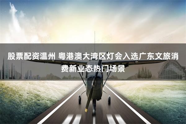 股票配资温州 粤港澳大湾区灯会入选广东文旅消费新业态热门场景