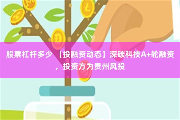 股票杠杆多少 【投融资动态】深碳科技A+轮融资，投资方为贵州风投