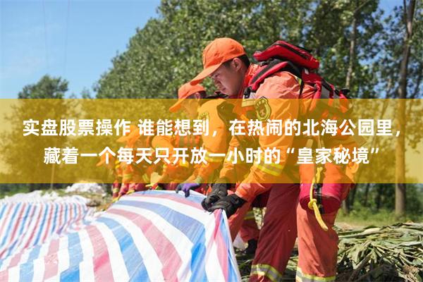 实盘股票操作 谁能想到,在热闹的北海公园里,藏着一个每天只开放一小时的“皇家秘境”