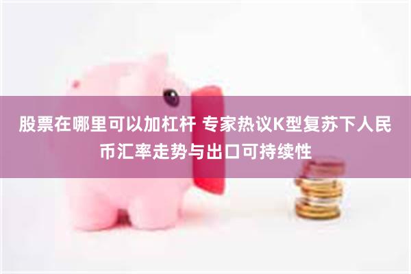股票在哪里可以加杠杆 专家热议K型复苏下人民币汇率走势与出口可持续性