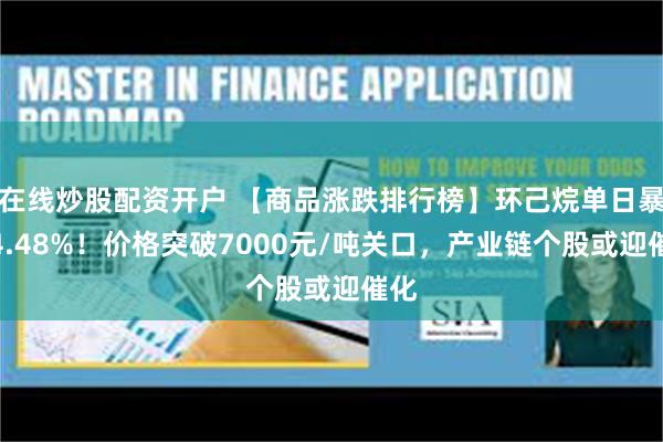 在线炒股配资开户 【商品涨跌排行榜】环己烷单日暴涨4.48%!价格突破7000元/吨关口,产业链个股或迎催化
