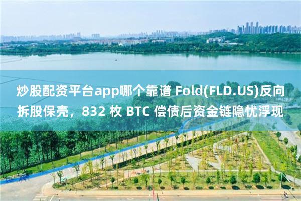 炒股配资平台app哪个靠谱 Fold(FLD.US)反向拆股保壳，832 枚 BTC 偿债后资金链隐忧浮现