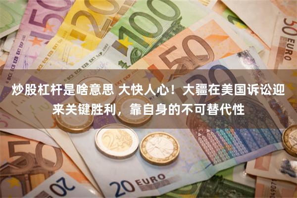 炒股杠杆是啥意思 大快人心！大疆在美国诉讼迎来关键胜利，靠自身的不可替代性