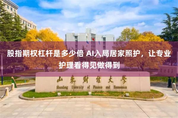 股指期权杠杆是多少倍 AI入局居家照护，让专业护理看得见做得到