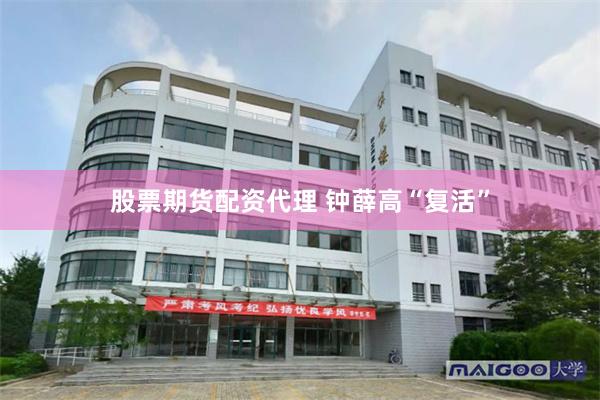 股票期货配资代理 钟薛高“复活”