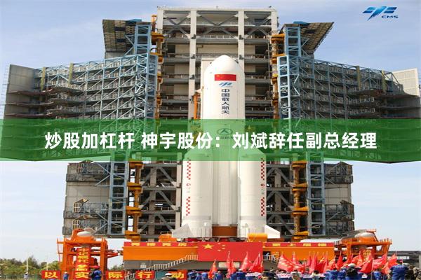 炒股加杠杆 神宇股份：刘斌辞任副总经理