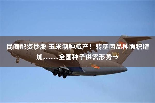 民间配资炒股 玉米制种减产！转基因品种面积增加……全国种子供需形势→