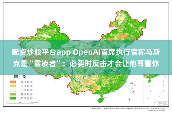 配资炒股平台app OpenAI首席执行官称马斯克是“霸凌者”：必要时反击才会让他尊重你